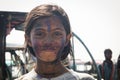 Painted children on Maheskhali Island, Bangladesh